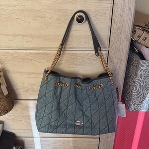 Coach denim Evelyn bag
